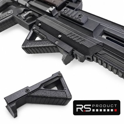 【2026年 改良モデル】 ハボック フォアグリップ カーボン製 PLA 20mmレール 対応 全長129mm タクティカル 強化タイプ ３Dパーツ ガンパーツ カスタム アクセサリー GUN-FG2