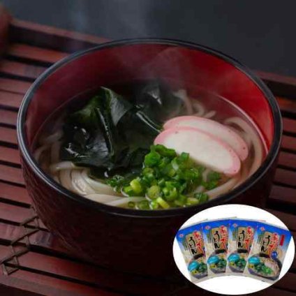 あごだしうどん 8人前 4袋 スープ付き 焼きあご とびうお だし うどん 半生麺 もちもち お取り寄せ グルメ 九州 常温 保存食 備蓄 夜食 時短 ギフト 熨斗
