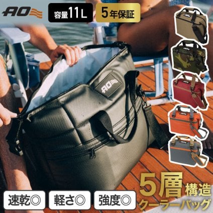 クーラーバッグ 12パック AO Coolers エーオークーラーズ キャンバス ソフトクーラー 11L 5層構造 クーラーボックス トート 保冷バッグ バッグ 大容量 断熱 ストラップ 12缶 ペットボトル 収納 キャンプ アウトドア ピクニック 行楽 運動会 お花見 おしゃれ
