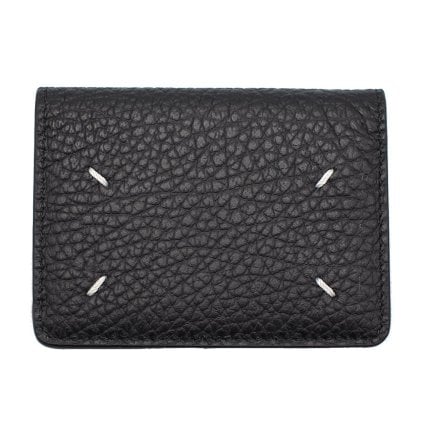 メゾン マルジェラ　Maison Margiela　三つ折り財布　S36UI0416 P4455 T8013　ブラック　レザー　コンパクト財布　ミニウォレット