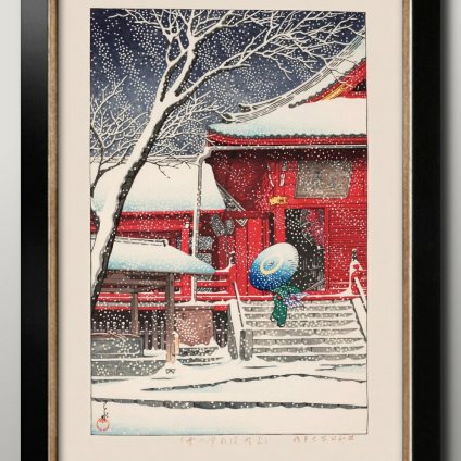 日本製 川瀬巴水 A3 サイズ ポスター アート おしゃれ 絵画 インテリア 北欧 イラスト マット紙 艶消し アートパネル 額 フレーム デザイン 壁掛け ギフト 新築祝い ディスプレイ  速達 送料無料