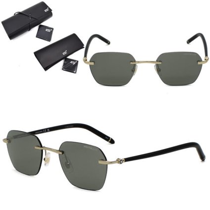 MONTBLANC モンブラン サングラス MB0270S-001 サングラス ノーズパッド メンズ レディース ユニセックス ゴールド ブラック グレー