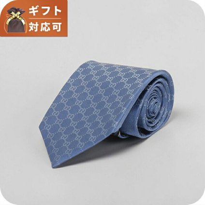 グッチ GUCCI ネクタイ 456520-4B002-4300 メンズ ブルー ネクタイ