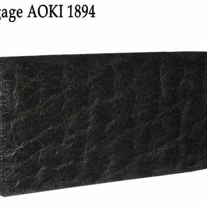 正規品 メンズ レディース 青木鞄 アオキ あおきかばん あおき Luggage AOKI 1894 エレファント 長財布 African Elephant 2497 ゾウ ぞう 象 本皮 最高級品 aoki08 旅行 ギフト