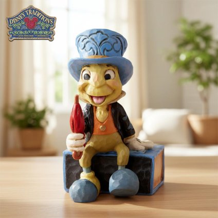 ジミニー・クリケット ミニ 7cm ピノキオ | ディズニー トラディションズ ジムショア グッズ フィギュア 人形 置物 彫刻 Jim Shore 正規輸入品