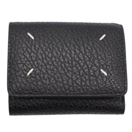 メゾン マルジェラ　Maison Margiela　三つ折り財布　SA3UI0010 P4455 T8103　ブラック　グレインレザー　コンパクト財布　ミニウォレット