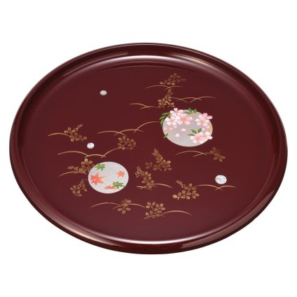 紀州塗 円華 10.0信貴丸盆 ／お盆・トレー 配膳用品・キッチンファブリック キッチン用品 敬老の日 プレゼント ギフト お祝い いつ 70代 80代 メッセージ おじい おばあ 祖父母 お彼岸 お供え 秋 2026 送料無料 ギフト プレゼント プチギフト 内祝い 快気祝い 出産祝い 結婚祝い 引出物 新築祝い お返し