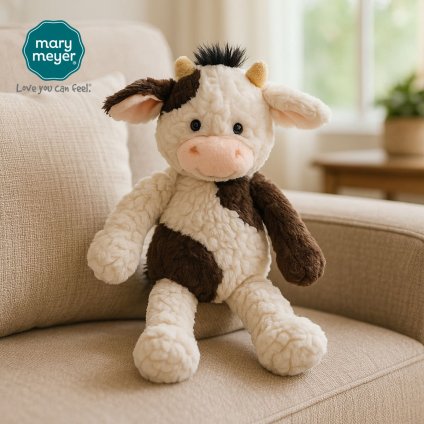 メリーマイヤー パティ ナーサリー カウ 20cm うし | ぬいぐるみ ナチュラルカラー 動物 どうぶつ ファーストトイ ベビー 赤ちゃん こども Mary Meyer Putty 正規輸入品