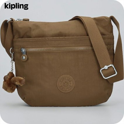 キプリング ショルダーバッグ レディース ブランド Kipling アルト ロゴ ワンポイント 無地 K19911-1NA Smooth Khaki