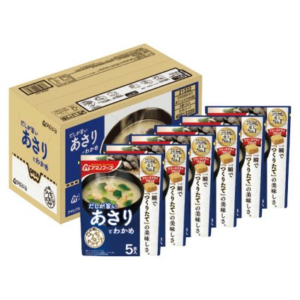 送料無料 アマノフーズ フリーズドライあさりとわかめ5食入×6袋  ※北海道・沖縄・離島は配達不可 全国送料無料 お歳暮ギフト 早割 お歳暮2026 御歳暮 御見舞 お見舞い お取り寄せ グルメスイーツ
