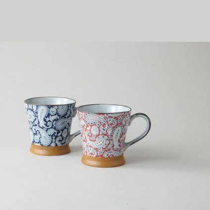 ペイズリー ペアーマグ 陶器 美濃焼 やきものの里から、暮らしを贈ります。　ギフト 食器 セット テーブルウェア