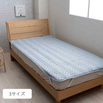 寝具 敷パッド 『新ﾍﾞｯﾄﾞﾊﾟｯﾄﾞ防ﾀﾞﾆ』 約140×200cm