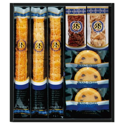 実りの秋の贈り物 ロイヤルスイートコレクション セット内容/ロングスティックパイ･チョコチップクッキー×各3、チョコクランチバー（ホワイト･ミルク）×各1
