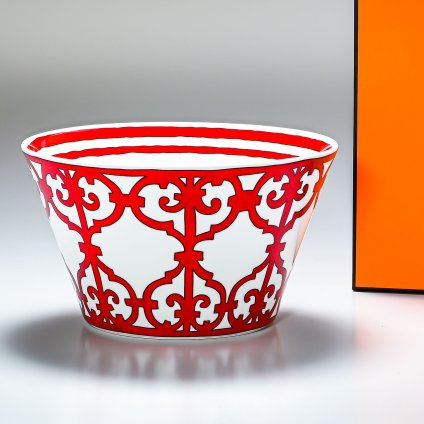 エルメス 食器 HERMES ガダルキヴィール レッド スフレボウル 23cm 011230p 洋食器 11230P 【スペシャルラッピング1100円(別売り)】 誕生日 還暦祝い 結婚祝い 結婚式 バレンタイン 高級 ホワイトデー 父の日 母の日 即日発送