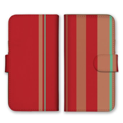 ＼全機種対応／ スマホケース 手帳型 スマホカバー 手帳タイプ スマートフォン ケース カバー ストライプ レッド ベージュ グリーン かわいい おしゃれ かっこいい カードホルダー付き カード収納 合皮 合成レザー