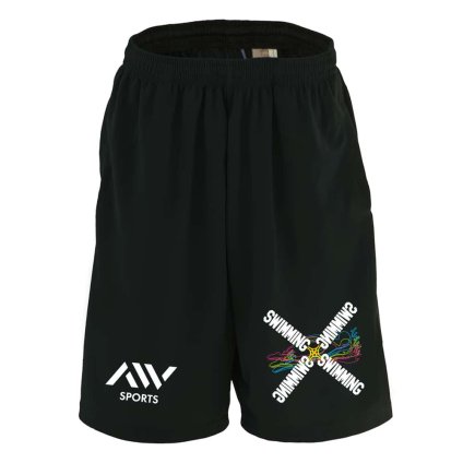 水泳 競泳 ハーフパンツ ドライ メンズ ウェア レディース ジュニア 練習着 短パン 速乾 スポーツ 名入れ おしゃれ 半スボン 文字入れ無料 「ネオンスタイルのクロスSWIMMING」 アートワークスコウベ 【送料無料】