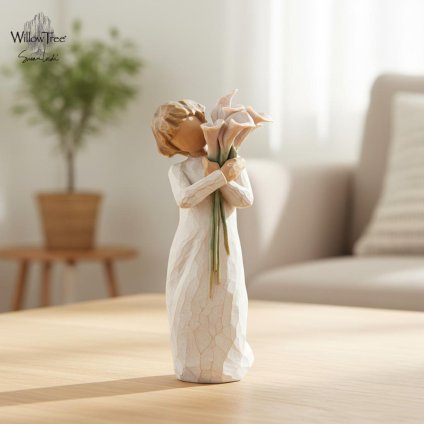 ウィローツリー彫像 Beautiful Wishes - 美しい願い 14cm 少女 | おしゃれ 置物 彫刻 人形 インテリア スーザン･ローディ 正規輸入品