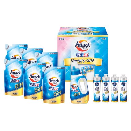 アタック抗菌EXバラエティギフト  ／洗濯用洗剤 洗剤・柔軟剤・クリーナー 日用消耗品 日用品・ヘルスケア 敬老の日 プレゼント ギフト お祝い いつ 70代 80代 メッセージ おじい おばあ 祖父母 お彼岸 お供え 秋 2026 送料無料 ギフト プレゼント プチギフト 内祝い 快気祝い 出産祝い 結婚祝い 引出物 新築祝い お返し