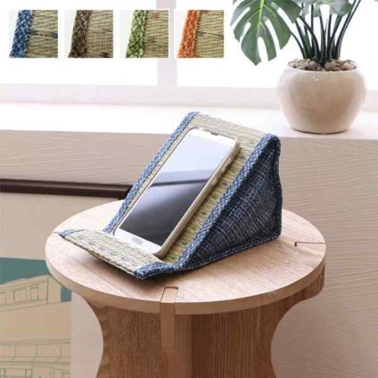 スマホ用 スタンド い草 抗菌防臭 シンプル 小林製薬コバガード使用 約12×20×11cm