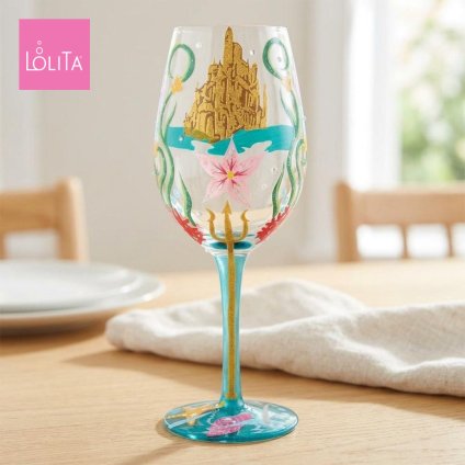 Lolita ワイングラス RIDE YOUR OWN WAVE 23cm 自分の波に乗ろう | かわいい おしゃれ ポップ モダン デザイン食器 アート ロリータ･ヤンシー 正規輸入品