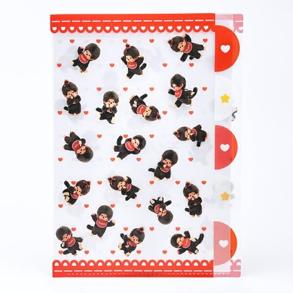 モンチッチ ダイカットクリアファイル(5P) 文具 日本製