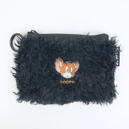 トムとジェリー ジェリー 刺繍ファーポーチ トムジェリ