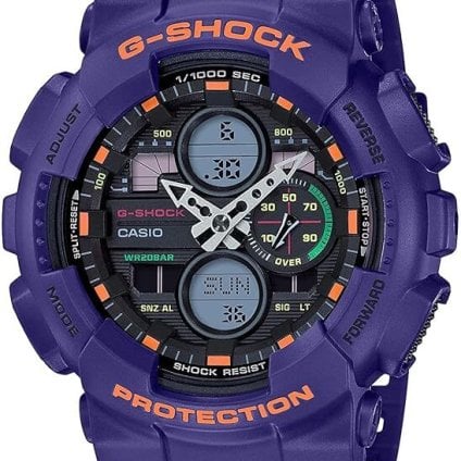 CASIO カシオ G-SHOCK ジーショック 腕時計 メンズ アナデジ GA-140-6A パープル ブラック 逆輸入 無料ラッピング可