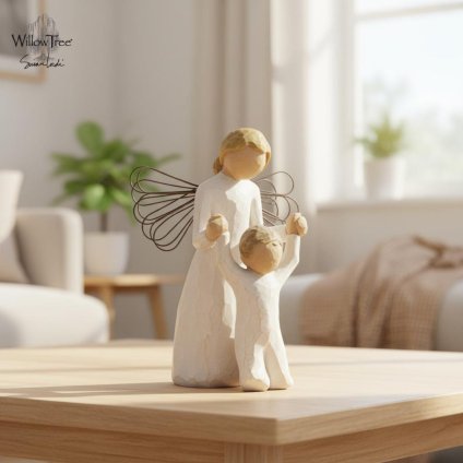 ウィローツリー天使像 Guardian Angel - 守護天使 13cm 幼子 | おしゃれ 置物 彫刻 人形 インテリア スーザン･ローディ 正規輸入品
