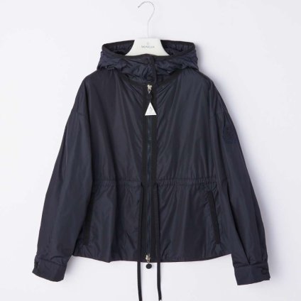 モンクレール MONCLER 1A54C00 54155 コート レディース アウター MERETZ GIUBBOTTO ブルゾン ダウンコート ジャケット ナイロン 778 フード付き ジップアップ ネイビー 00 0 5