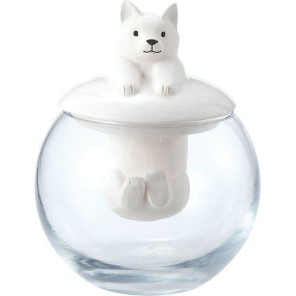 【直送】ドーム型加湿器 アニマル [26-0254-119] ネコ 卓上加湿器 陶器製 自然気化式 エコ加湿器 ぷかぷか 癒やし インテリア 贈り物 ギフト