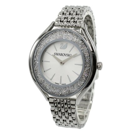スワロフスキー SWAROVSKI 腕時計 5519462 CRYSTALLINE AURA クリスタルオーラ ウォッチ クオーツ レディース腕時計 アナログ表示 日常生活防水 時計  ホワイトシルバー+シルバー