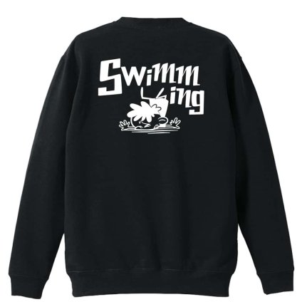 水泳 競泳 トレーナー スウェット メンズ レディース ジュニア 裏パイル 練習着 おもしろ 名入れ おしゃれ 文字入れ無料 綿100% キッズ 大きいサイズ 「水泳 七転び八起き」 アートワークスコウベ 【送料無料】