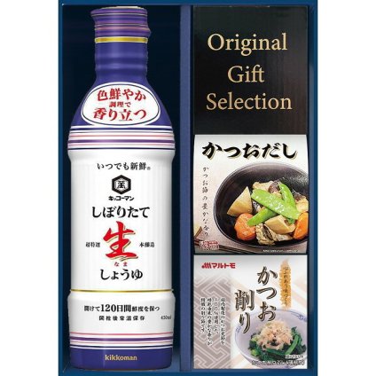 キッコーマン [26-7604-018] GK-202 生しょうゆ 詰合せギフト 調味料 ギフト かつおだし かつおパック 詰め合わせ だしパック 内祝い 出産内祝い 結婚内祝い お返し プレゼント 贈り物