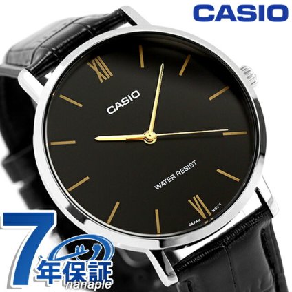 カシオ チープカシオ CASIO クォーツ 電池式 MTP-VT01L-1B スタンダード 海外モデル メンズ チプカシ 腕時計 ブランド カシオ casio アナログ ブラック 黒