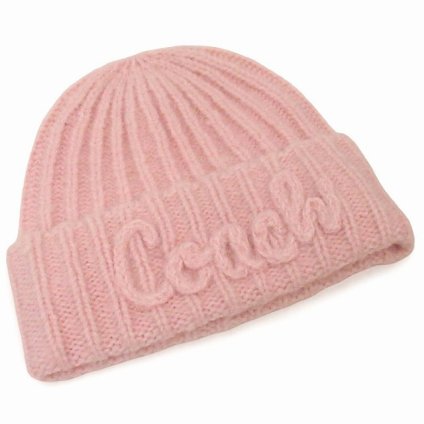 コーチ 帽子 COACH アウトレット フロントロゴ スクリプト ニット ビーニー ニットキャップ ニット帽 防寒 CCL45 PIN