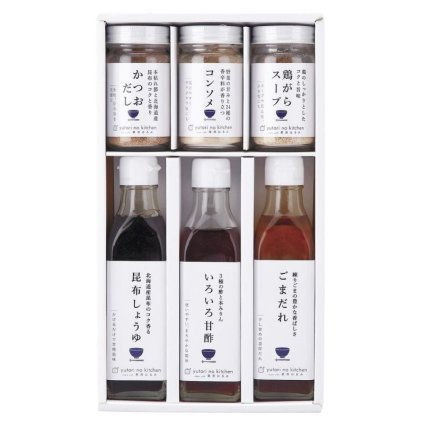 【ギフト対応無料】ゆとりのキッチン 料理家 栗原はるみ監修 調味料6本セット (210N-126) ※送料無料(北海道・沖縄は除く)