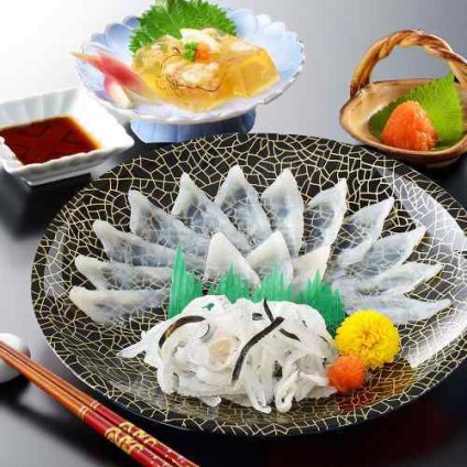 関とら本店 とらふぐ刺身 ふぐ煮こごり セット とらふぐ 刺身 15g とらふぐ皮 20g ふぐ 煮こごり 100g ぽん酢 もみじおろし てっさ ふぐ刺し ふく皮 詰め合わせ 山口県 下関 本場 国産 フグ 河豚 冷凍 お取り寄せ