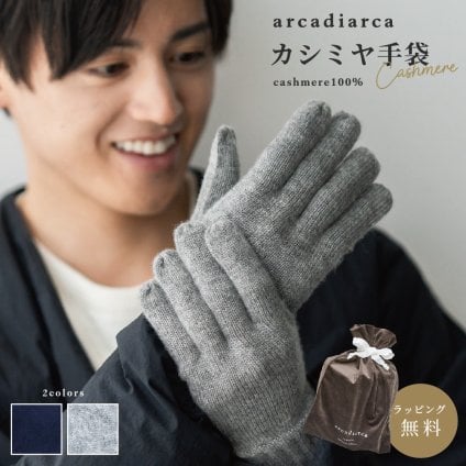 カシミヤ 100％ 手袋 メンズ プレゼント グローブ カシミヤ100% カシミア 男性 父の日 紳士 学生 ギフト ビジネス 暖かい てぶくろ 防寒グッズ 寒さ対策 ラッピング無料 アルカディアルカ arcadiarca ギフト