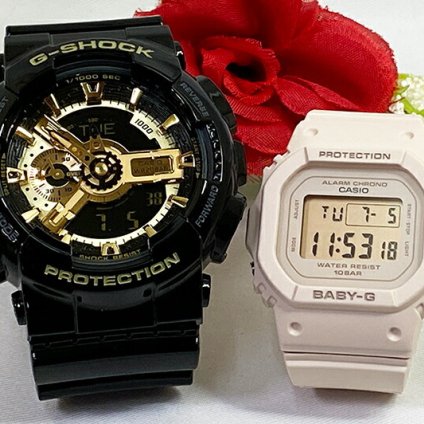 ペアウオッチ gショック恋人たちのGショック ペアウオッチ G-SHOCK BABY-G  ペア腕時計 カシオ 2本セット  GA-110GB-1AJF BGD-565-4JF 電池式 アナデジ デジタル お揃い 人気  婚約　夫婦 高級　クリスマス プレゼント おすすめ誕生日 御祝い還暦 銀婚式 結婚記念日 婚約