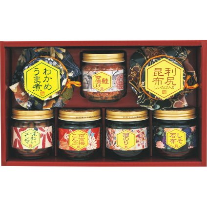 【直送】安田の佃煮 ふる里自慢 [26-0459-080] FS-33S 昆布 鮭茶漬け 南高梅 瓶詰め 詰め合わせ セット ご飯のお供 惣菜 おかず 贈り物 内祝い お返し お中元 お歳暮 ギフト