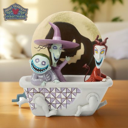 ロック＆ショック＆バレル イン タブ 15cm ナイトメア ビフォア クリスマス ハロウィン | ディズニー トラディションズ ジムショア グッズ フィギュア 人形 置物 彫刻 Jim Shore 正規輸入品