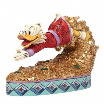 スクルージ お宝ダイブ 12.5cm | ディズニー トラディションズ ジムショア グッズ フィギュア 人形 置物 彫刻 Jim Shore 正規輸入品