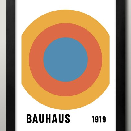 日本製 バウハウス BAUHAUS A3 サイズ ポスター アート おしゃれ 絵画 インテリア 北欧 イラスト マット紙 艶消し アートパネル 額 フレーム デザイン 壁掛け ギフト 新築祝い ディスプレイ  速達 送料無料