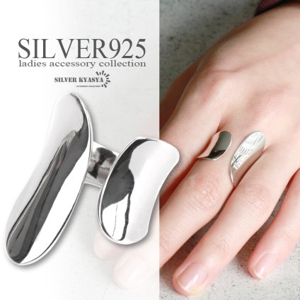 シルバー925 アシンメトリー ワイドリング 指輪 レディース おしゃれ シンプル リング ごつめ silver シルバー 金属アレルギー対応 フリーサイズ オープンリング 女性