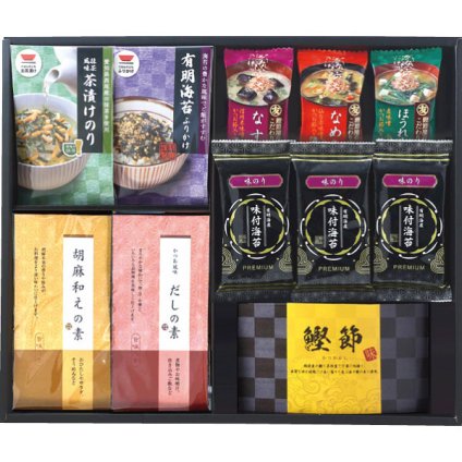 ノーブランド 和みのとき [26-7606-045] FR-4F お茶漬け のり茶漬け ふりかけ 佃煮 だしの素 フリーズドライ 即席味噌汁 味付海苔 有明海産 鰹節 詰め合わせ お返し 内祝い お歳暮 お中元 ギフト 贈り物