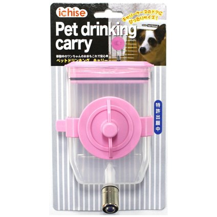 市瀬 ペットドリンキングキャリー DY-C ピンク 給水器 キャリー用 犬 猫