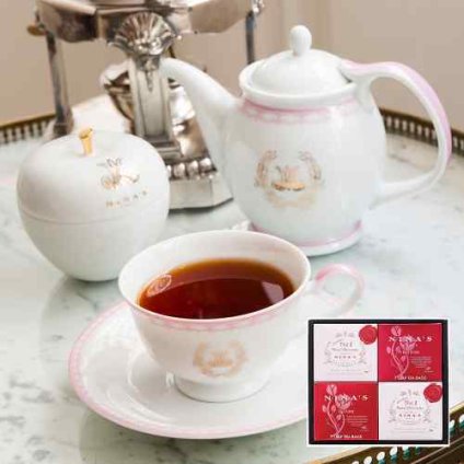 ニナス 紅茶 NINA'S ティーバッグ ティーパック 3種セット 3g×7袋×3種 マリーアントワネット 4レッドフルーツ アールグレイ フレーバーティー フランス 老舗 高級紅茶 ベルサイユ ローズ バラ リンゴ ベルガモット