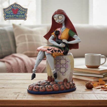 サリー 墓石に座って 19cm ナイトメア ビフォア クリスマス クリスマス ハロウィン | ディズニー トラディションズ ジムショア グッズ フィギュア 人形 置物 彫刻 Jim Shore 正規輸入品