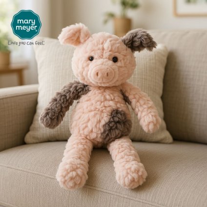 メリーマイヤー パティ ナーサリーピグレット 18.5cm ブタ | ぬいぐるみ ナチュラルカラー 動物 どうぶつ ファーストトイ ベビー 赤ちゃん こども Mary Meyer Putty 正規輸入品
