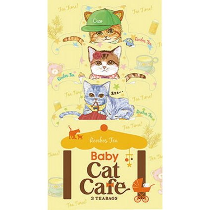 フックティー ベビーキャットカフェ ルイボスティー [26-0038-025] 52008 ノンカフェイン ルイボス 紅茶 ティーバッグ 猫 デザイン プチギフト 手土産 お返し 内祝い 出産内祝い 快気祝い 御礼 ギフト